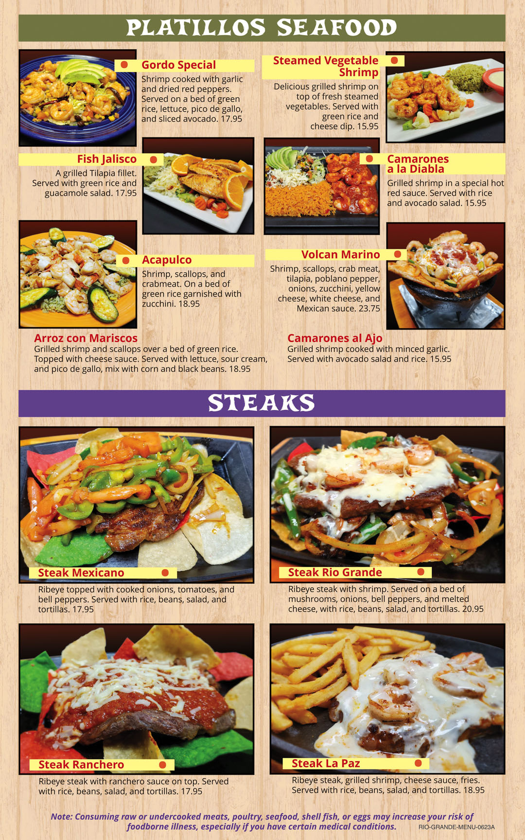 Rio Grande MX Cocina-menu page 7